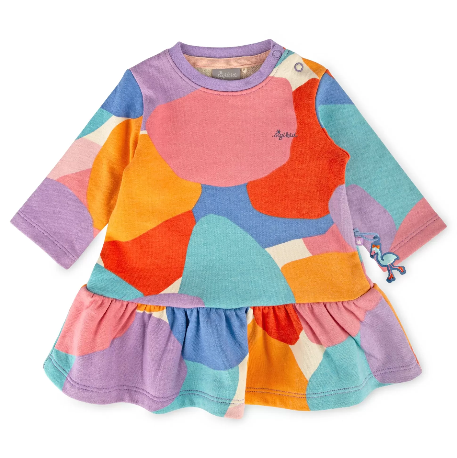 Bebe Sigikid Baby Sweatkleid Wild Flamingo