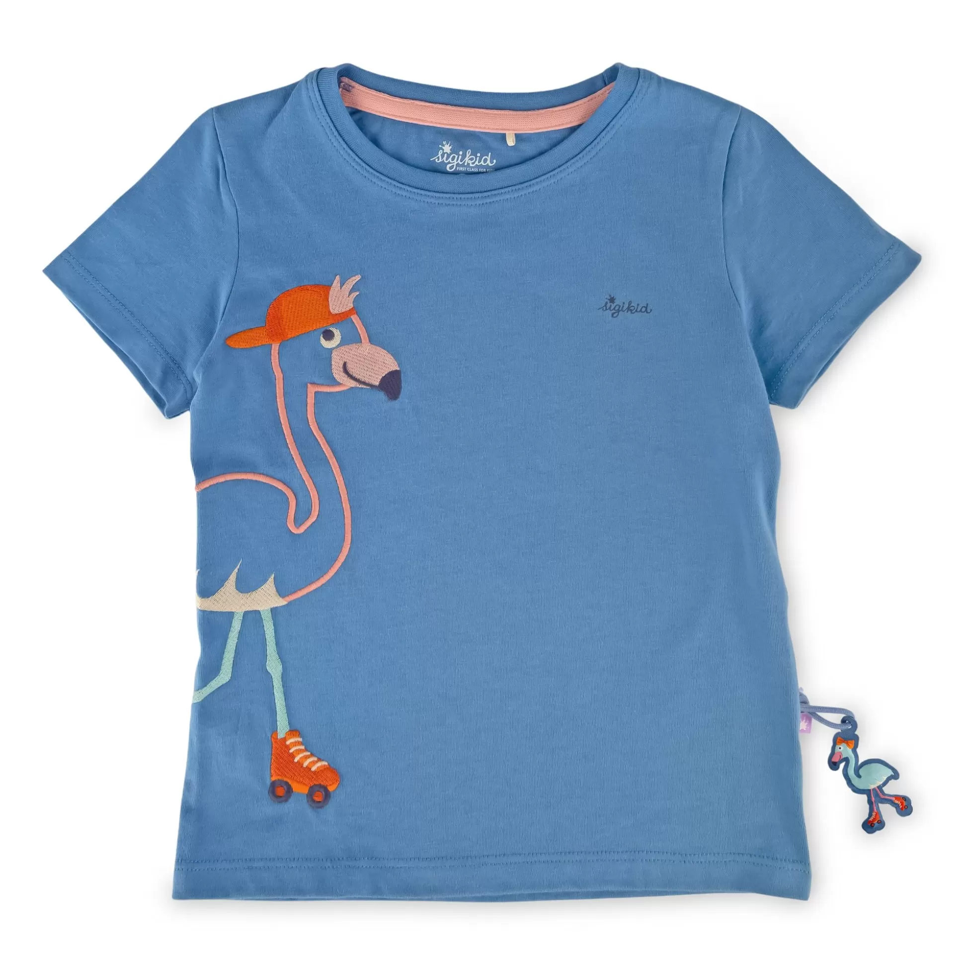 Bebe Sigikid Blaues Kinder T-Shirt Mit Flamingo Motiv