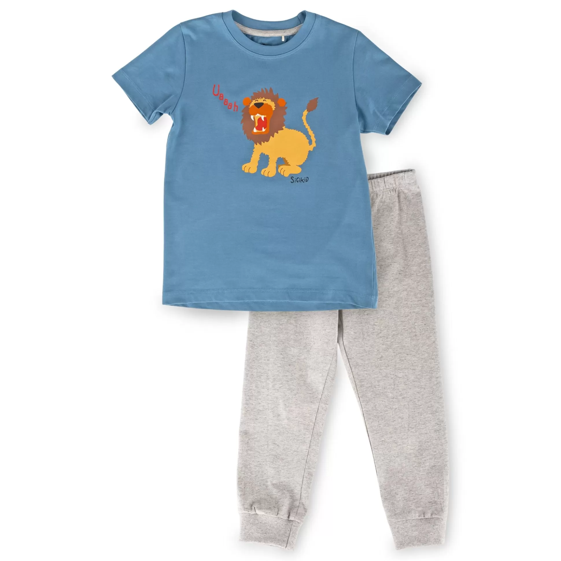 Bebe Sigikid Kinder Pyjama Lowe, Blau