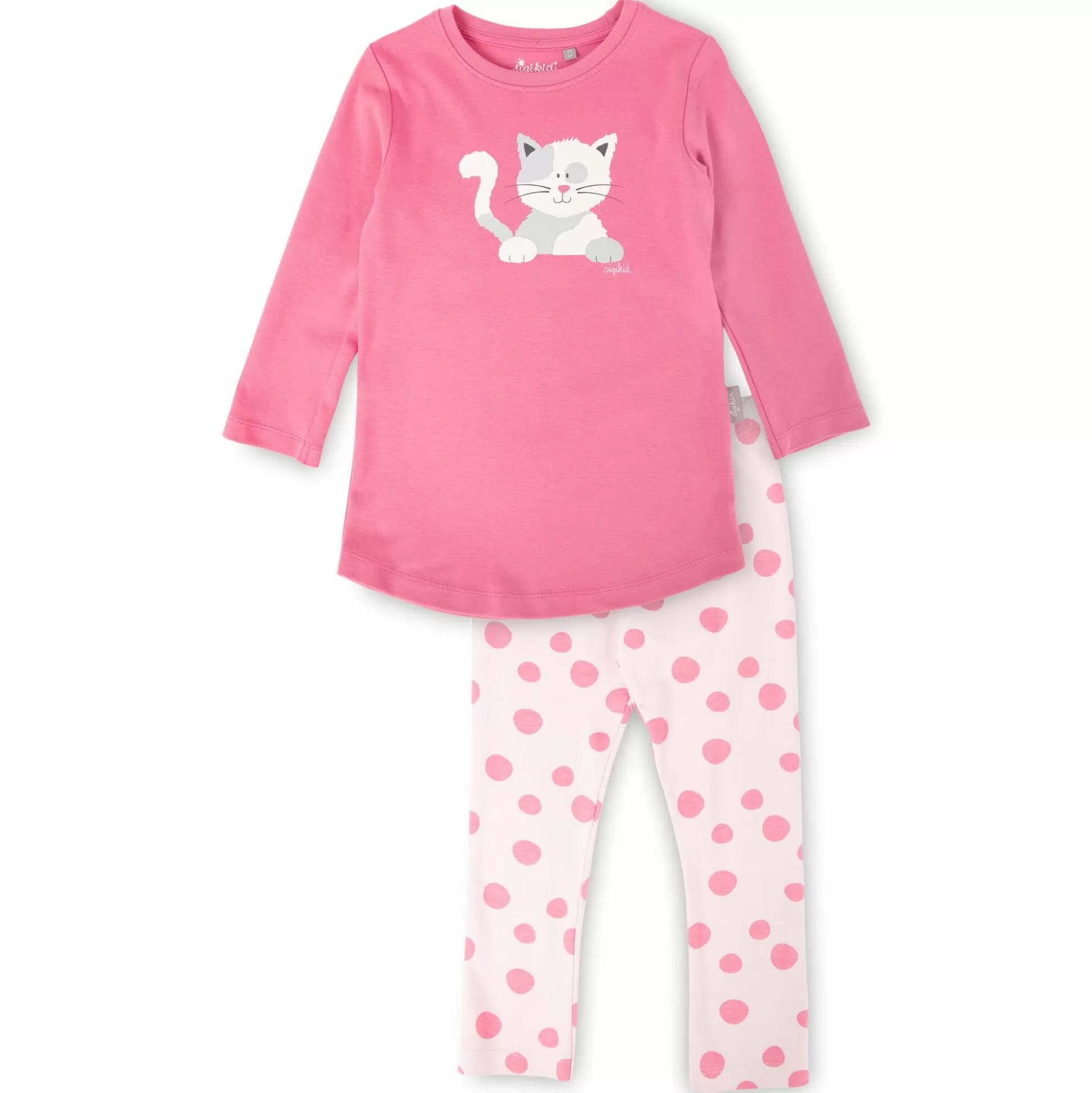 Bebe Sigikid Kinder Schlafanzug Katze, Pink