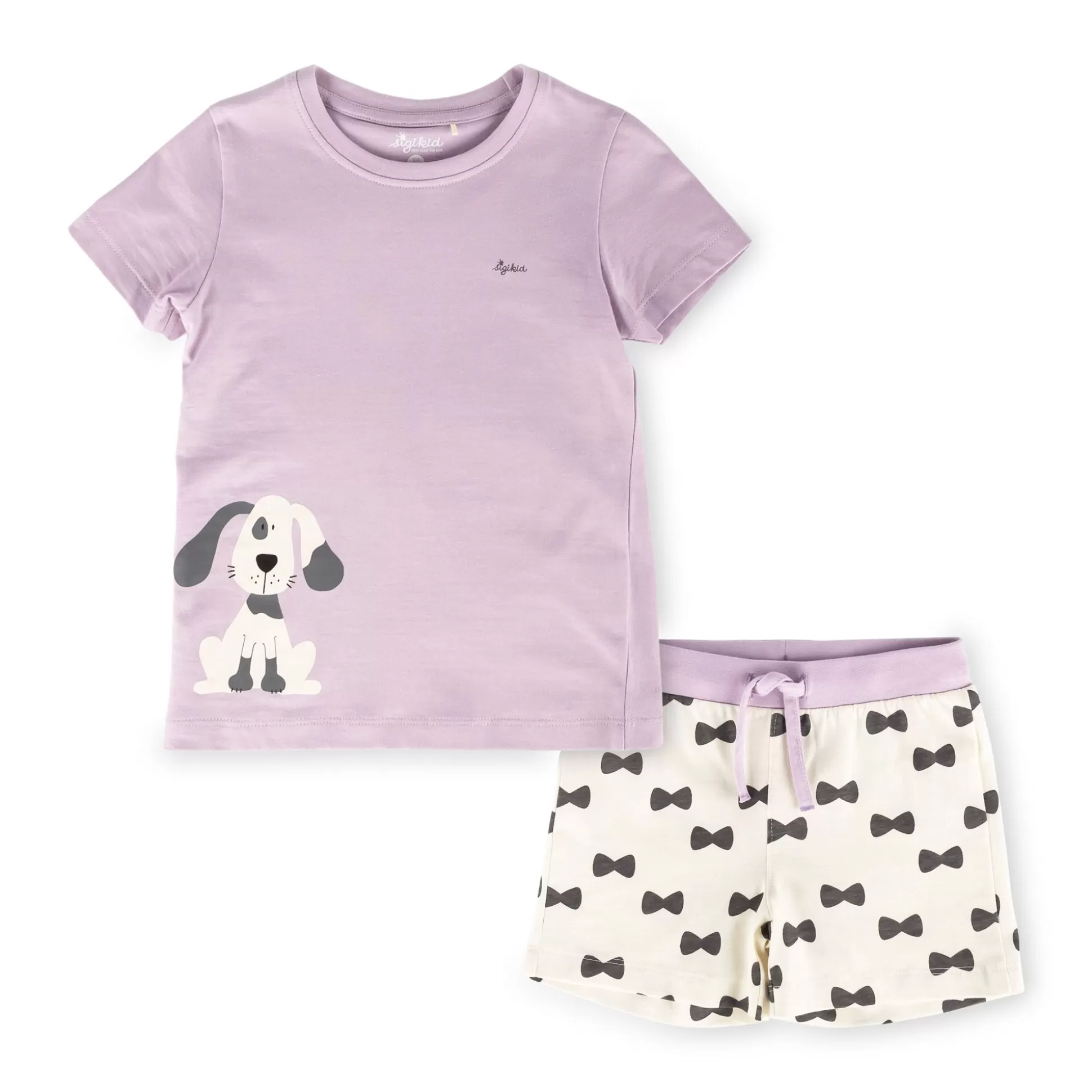 Bebe Sigikid Kinder Shorty Pyjama Hund, Lila