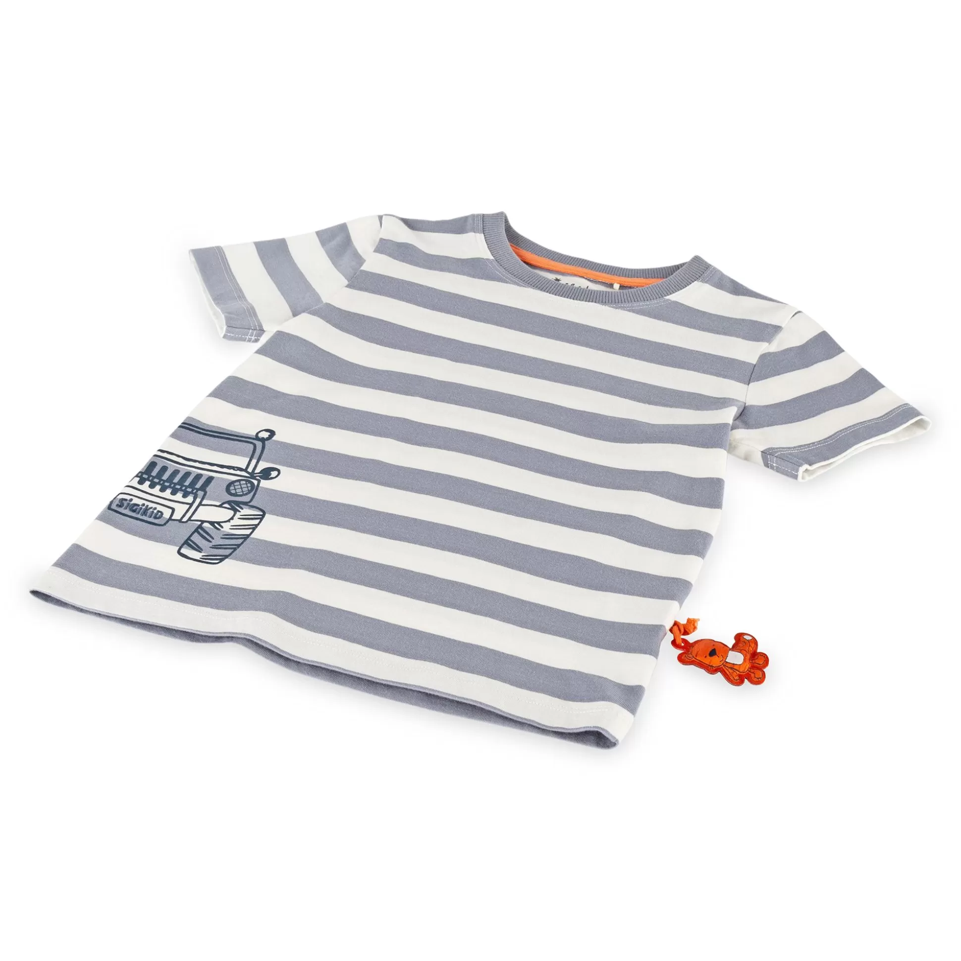 Bebe Sigikid Kinder T-Shirt Mit Jeep Motiv, Grau-Weis